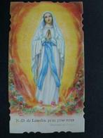 carte de prière N. D. de Lourdes usines de Roubaix, Envoi, Image pieuse