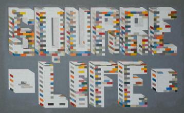 Moderne schilderkunst 2012 Frans-Belgische kunstenaar POP AR beschikbaar voor biedingen