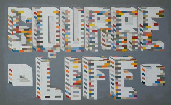 Moderne schilderkunst 2012 Frans-Belgische kunstenaar POP AR, Antiek en Kunst, Kunst | Schilderijen | Modern, Ophalen