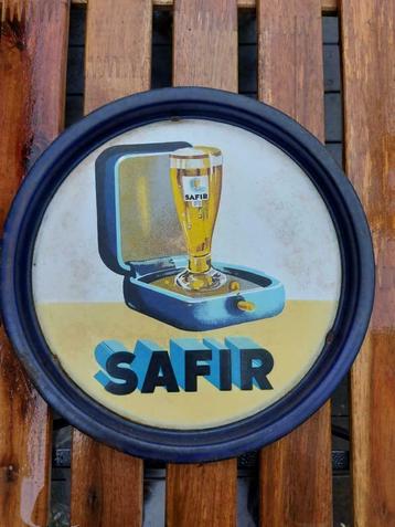 Plateau émaillé Safir De Gheest Alost, Enlèvement, Utilisé, Panneau publicitaire