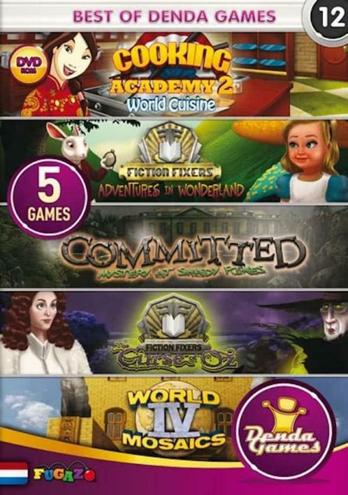 PC CDrom ' Best of Denda Games 12 ' (5 games)grat.verzending, Games en Spelcomputers, Games | Pc, Nieuw, Overige genres, 1 speler