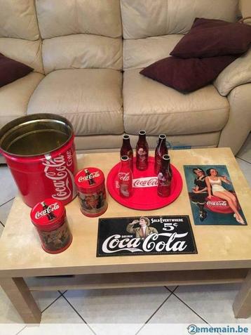 Ensemble objet coca cola, Utilisé