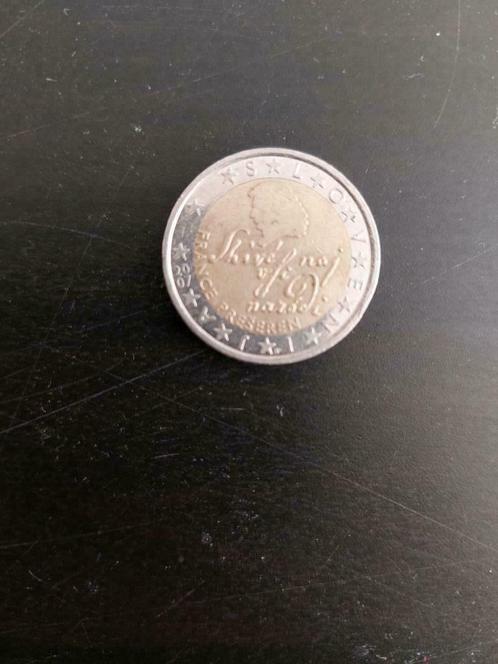 Pièce 2 euros commémorative Slovénie France PRESEREN, Timbres & Monnaies, Monnaies | Europe | Monnaies euro, Monnaie en vrac, 2 euros
