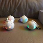 4 Boules de Noel illuminées en porcelaine, Enlèvement ou Envoi, Neuf