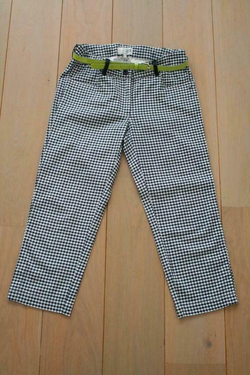 Lange broek + riem Terre Bleue 12-14 J - zgan, Kinderen en Baby's, Kinderkleding | Maat 152, Zo goed als nieuw, Meisje, Broek