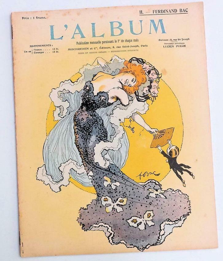 L'Album II. Ferdinand Bac [c. 1901] Belle Epoque, Antiek en Kunst, Antiek | Boeken en Manuscripten, Ophalen of Verzenden