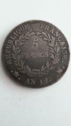 5 Francs France - Napoélon Premier Consul, Postzegels en Munten, Frankrijk, Zilver, Ophalen