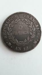 5 Francs France - Napoélon Premier Consul, Postzegels en Munten, Ophalen, Frankrijk, Zilver