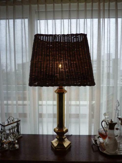 salon tafellamp, Huis en Inrichting, Lampen | Tafellampen, Gebruikt, 75 cm of meer, Metaal, Overige materialen, Ophalen