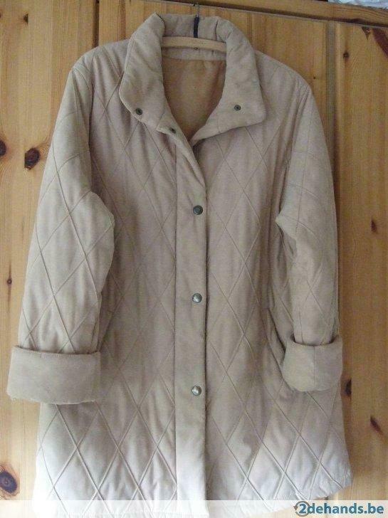 donsjas / okerkleurig, Kleding | Dames, Jassen | Winter, Gedragen, Maat 46/48 (XL) of groter, Ophalen of Verzenden