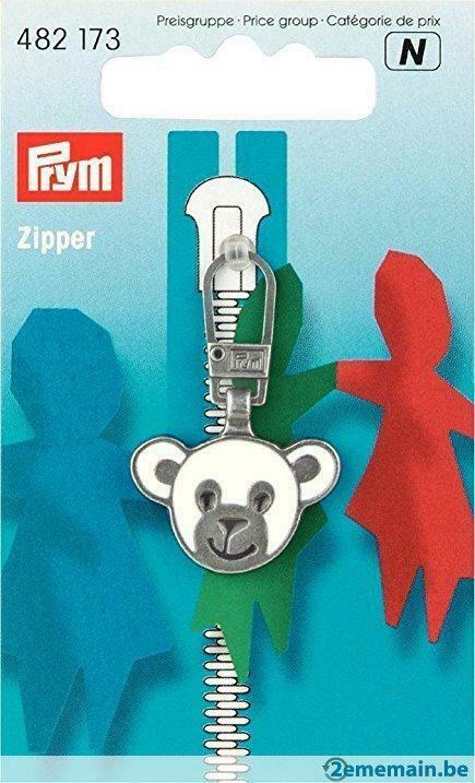 Curseur pour fermeture éclair ou fermoir motif Ourson 482173, Hobby & Loisirs créatifs, Couture & Fournitures, Neuf, Enlèvement ou Envoi