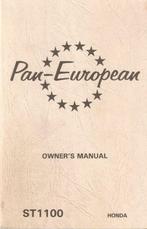 Instruktie Boekje (Fr / E)  Honda Pan European 1100 / 1300, Motoren, Handleidingen en Instructieboekjes, Honda