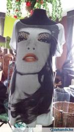 Leuke T-Shirt H&M nieuw, Maat 38/40 (M), Wit, Nieuw, Ophalen of Verzenden