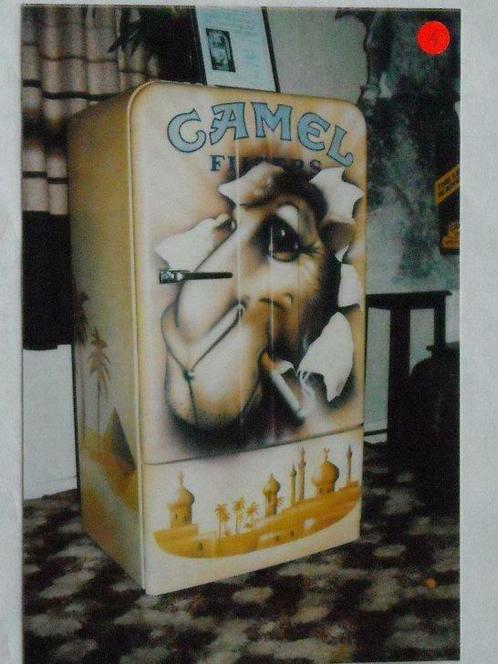 Oude koelkast - Camel - uniek stuk, Antiek en Kunst, Curiosa en Brocante, Ophalen of Verzenden