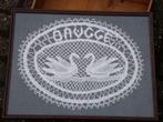 Brugs kant - zwanenmotief met opschrift Brugge, Antiek en Kunst, Ophalen of Verzenden