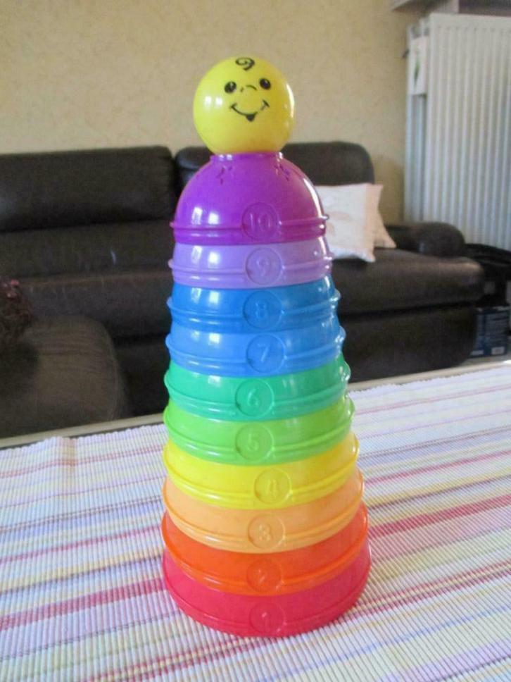 Stapeltoren Fisher Price, Kinderen en Baby's, Speelgoed | Fisher-Price, Zo goed als nieuw, Ophalen of Verzenden