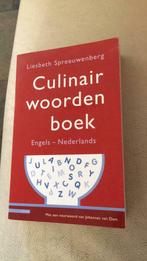 Uniek: Culinair Woordenboek Engels Nederlands, Autres types, Enlèvement ou Envoi, Neuf
