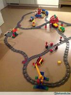 Duplo pakket Trein start set, deluxe set, brug, wissels etc, Duplo, Utilisé, Enlèvement ou Envoi