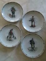 4 Assiettes en Porcelaine : "Métiers du Vieux Paris"., Antiquités & Art, Curiosités & Brocante, Enlèvement ou Envoi