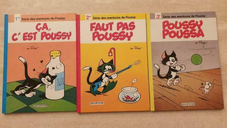 POUSSY N 1, 2 et 3, Boeken, Stripverhalen, Gelezen, Meerdere stripboeken, Ophalen