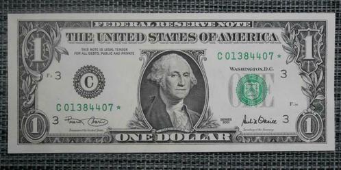 Lot 4 Billet 1 Dollar Amerique Serie ( A,C,C,G) Remplacement, Timbres & Monnaies, Billets de banque | Europe | Billets non-euro