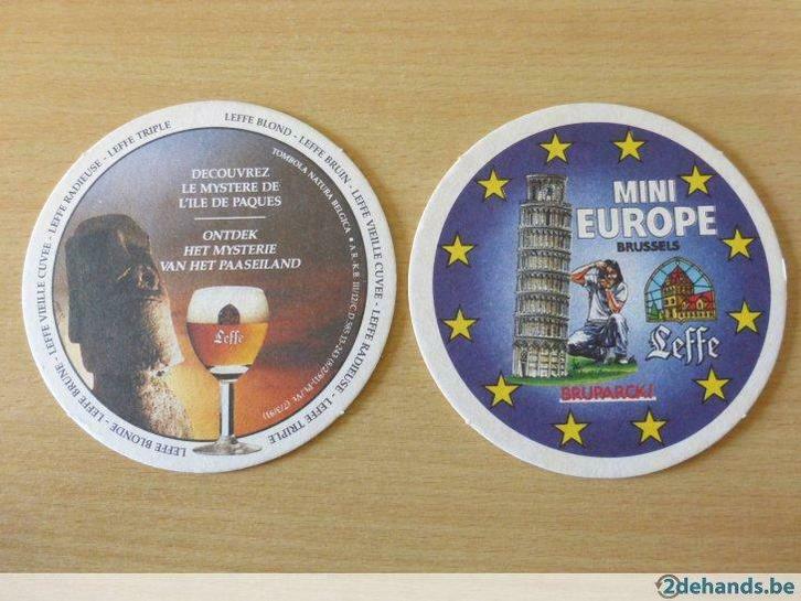 11 bierviltjes leffe brouwerij mont st. guibert, Verzamelen, Biermerken, Gebruikt, Leffe, Ophalen of Verzenden