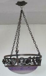 art deco smeedijzeren lamp luster Schneider 11, Antiek en Kunst, Ophalen of Verzenden