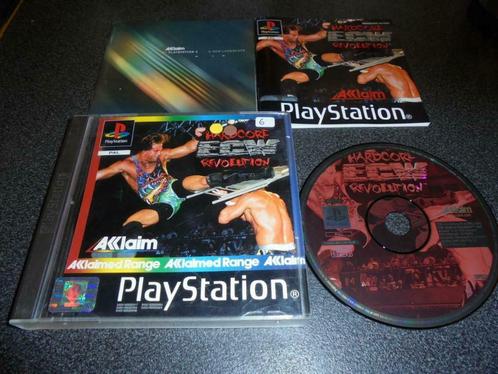 Playstation 1 ECW Hardcore revolution (orig-compleet), Consoles de jeu & Jeux vidéo, Jeux | Sony PlayStation 1, Utilisé, Sport