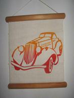 Vintage auto en vliegtuig wanddecoratie getekend op, Kinderen en Baby's, Ophalen of Verzenden, Wanddecoratie, Zo goed als nieuw