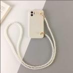 Ketting hoesje Case voor Iphone 11 Iphone 12 Parelketting sh, Ophalen of Verzenden, Nieuw, IPhone 12, Frontje of Cover