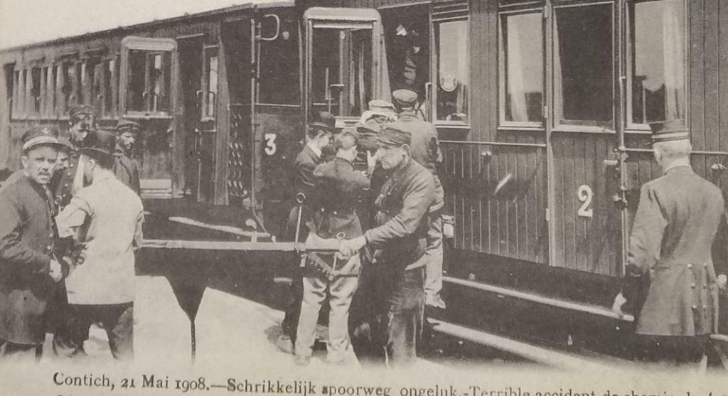 Carte Postale Kontich Anvers Accident de chemin de fer, Collections, Enlèvement ou Envoi, Non affranchie, Anvers