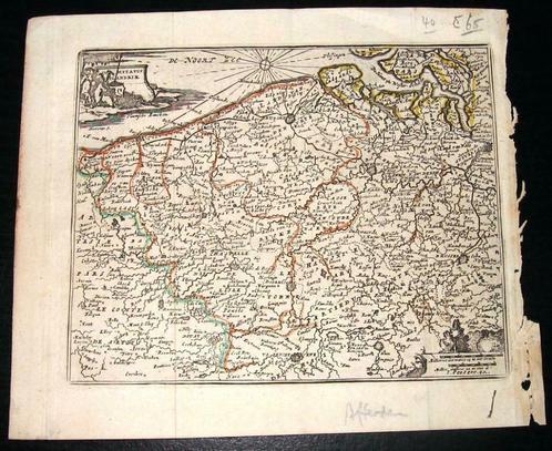 K3 Kaart Comitatus Flandriae 18e eeuw Vlaanderen Peeters Har, Livres, Atlas & Cartes géographiques, Utilisé, Carte géographique