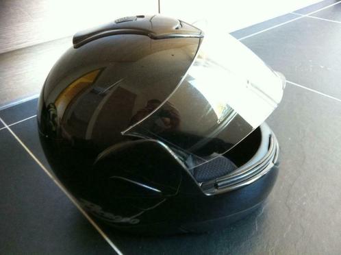 Zwart glanzende helm Airoh PR2000, Motoren, Kleding | Motorhelmen, S, Overige merken, Tweedehands, Ophalen of Verzenden