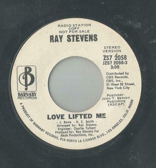 Ray Stevens – Love lifted me / Glory special – Single – DJ, CD & DVD, Vinyles Singles, Single, Pop, 7 pouces, Enlèvement ou Envoi