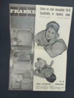oude folder prijzenlijst FRANKE 1959, Boeken, Catalogussen en Folders, Verzenden, Gelezen, Folder