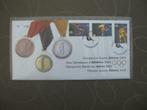 Numisletter FDC 3303 3305 België 2004 Olympische spelen, Postzegels en Munten, Ophalen of Verzenden, Gestempeld, 1e dag stempel