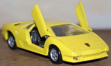 MAISTO (Collectie SHELL) - Lamborghini Diablo geel 1:40, Hobby en Vrije tijd, Ophalen of Verzenden, Zo goed als nieuw, Auto