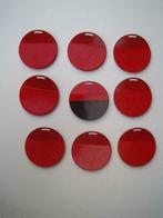Set van 9 magneten rood, Ophalen of Verzenden, Zo goed als nieuw