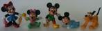 Strip - Mickey en Minnie Mouse 5 latex figuurtjes, Mickey Mouse, Ophalen of Verzenden, Zo goed als nieuw, Beeldje of Figuurtje