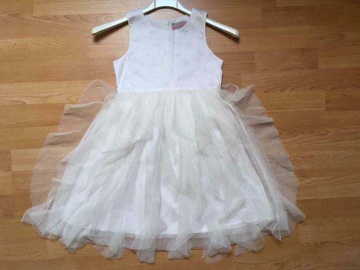 Prachtig feestelijk wit kleedje, LISA ROSE, maat 8 jaar, Kinderen en Baby's, Kinderkleding | Maat 128, Zo goed als nieuw, Meisje