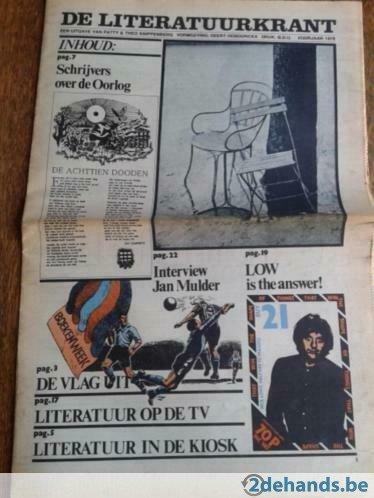 literatuurkrant voorjaar 1978: Jan Mulder, Jaap Vegter, WO 2, Boeken, Tijdschriften en Kranten, Gelezen, Ophalen of Verzenden