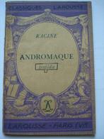 4. Racine Andromaque tragédie Classiques Larousse 1937, Europe autre, Utilisé, Envoi
