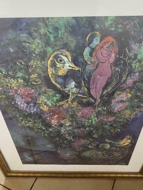 Héliogravure polychrome  marc Chagall avec certificat, Antiquités & Art, Art | Peinture | Moderne