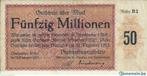 50 million de mark oberhausen 15 septembre 1923 ttb, Timbres & Monnaies, Monnaies | Europe | Monnaies euro, Autres valeurs, Monnaie en vrac