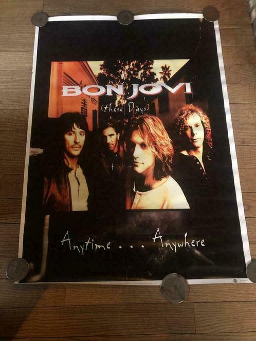 AUTHENTIEKE poster BON JOVI 1995 BROCKUM 100 X 139, Verzamelen, Posters, Gebruikt, Muziek, Deurposter of groter, Rechthoekig Staand