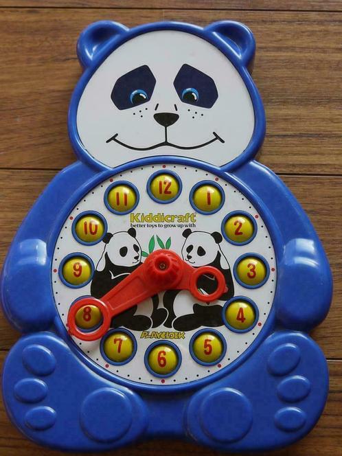 klok leren lezen - Kiddicraft Panda playclock, Kinderen en Baby's, Speelgoed | Educatief en Creatief, Gebruikt, Ophalen