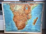 Carte Scolaire Rétro - Afrique Equatoriale et du Sud - Carte, Enlèvement, Utilisé