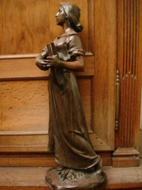 Emile JESPERS Compagnie des BRONZES statue bronze 65cm Hymne, Antiquités & Art, Art | Sculptures & Bois, Enlèvement