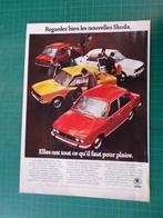Skoda - publicité papier - 1978, Collections, Marques & Objets publicitaires, Autres types, Utilisé, Enlèvement ou Envoi