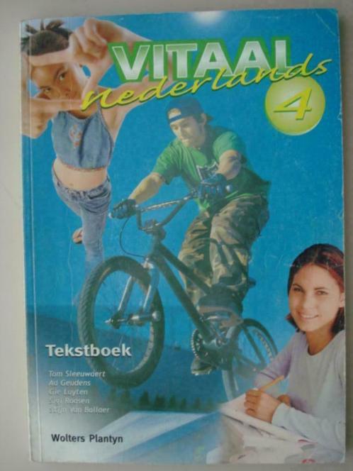 18. Vitaal Nederlands 4 Tekstboek Wolters Plantyn 2005, Livres, Livres scolaires, Utilisé, Néerlandais, Secondaire, Envoi